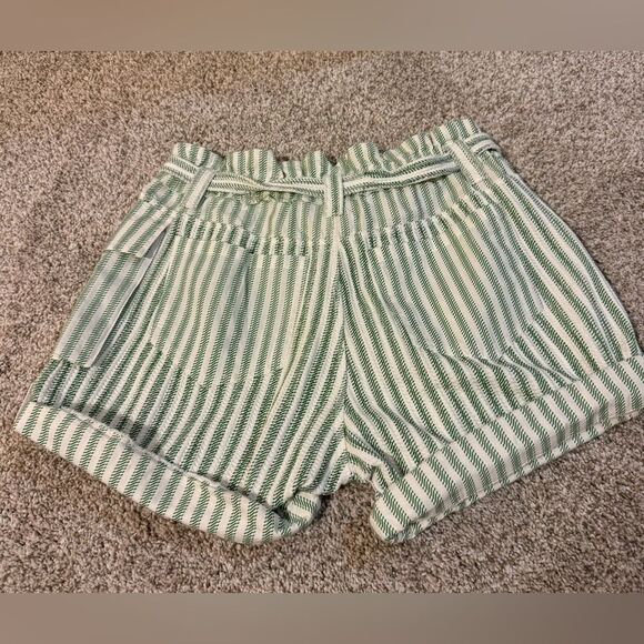 NWOT Free People One Harriet Striped Shorts | XSmall | Green - Picture 3 of 10